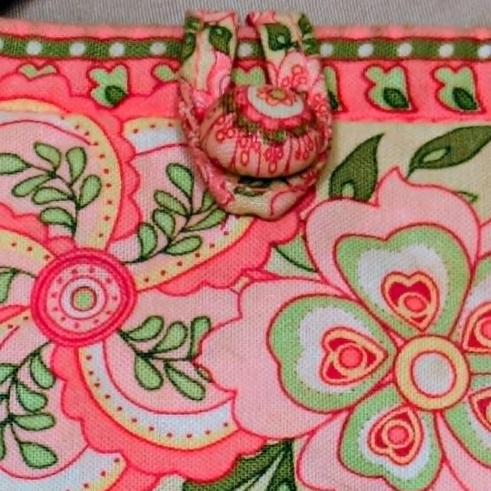 Small Vera Bradley Pink Petal Tote - Picture 7 of 7